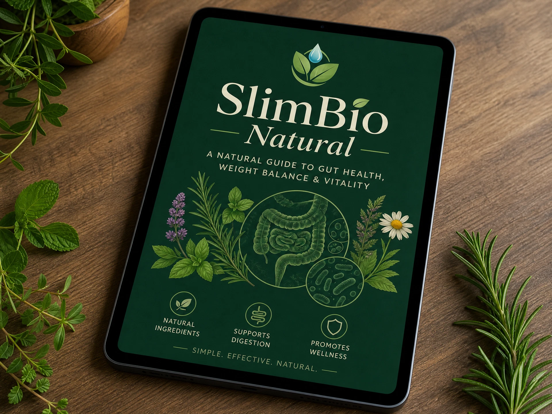 Guia SlimBio Natural no tablet